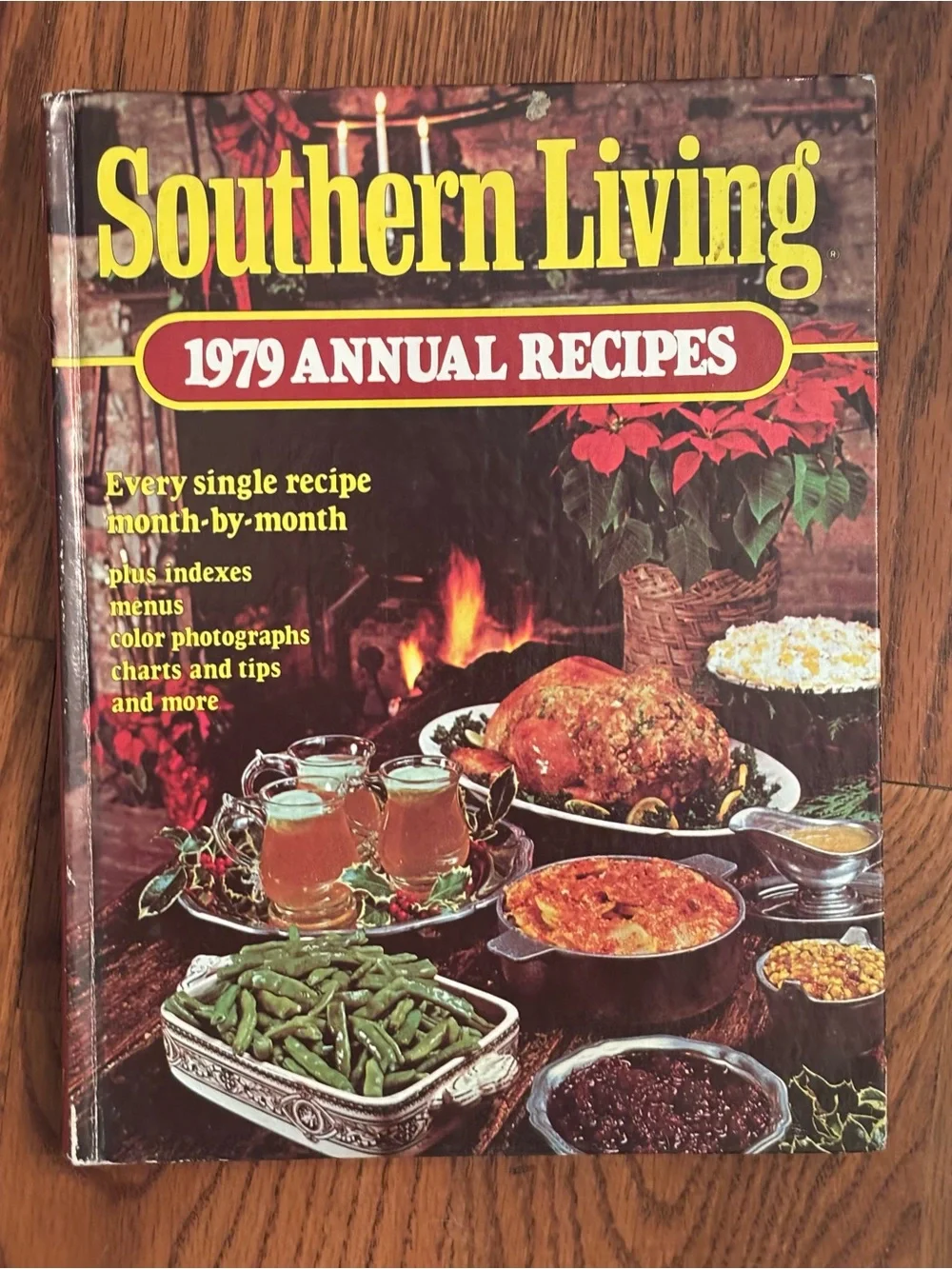 Southern Living 1979 Annual Recipes Cookbook - Brown and Yellow Cover